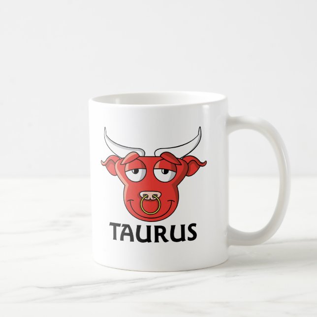 Caneca De Café Desenhos animados do Taurus (Direita)