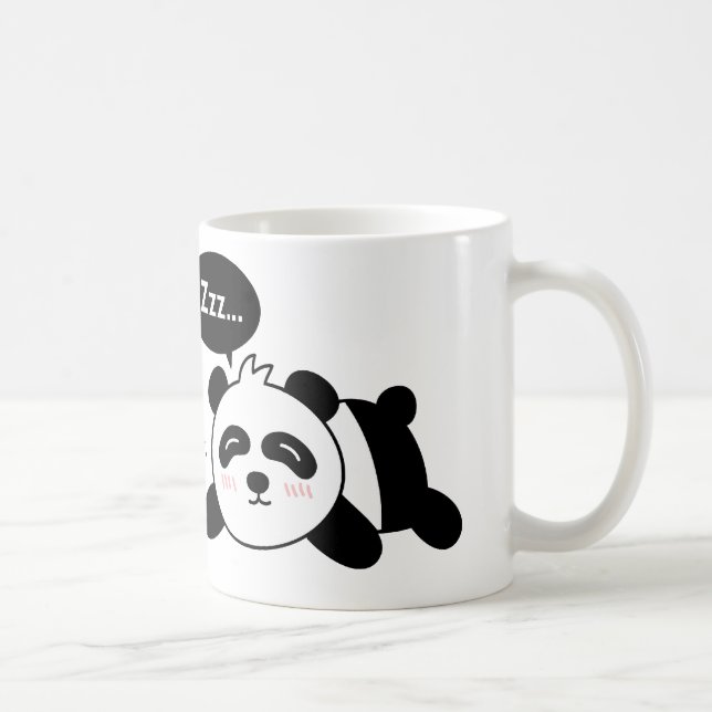 Caneca De Café Desenhos animados engraçados da panda bonito do (Direita)