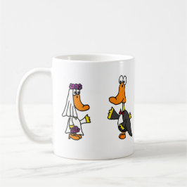 Caneca De Café Desenhos animados engraçados do casamento dos