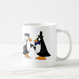 Caneca De Café Desenhos animados engraçados do casamento dos