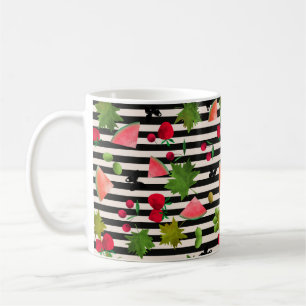 Caneca De Café Desenhos animados sem emenda C da aguarela das