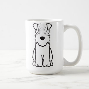 Caneca De Café Desenhos animados Wheaten brandamente revestidos