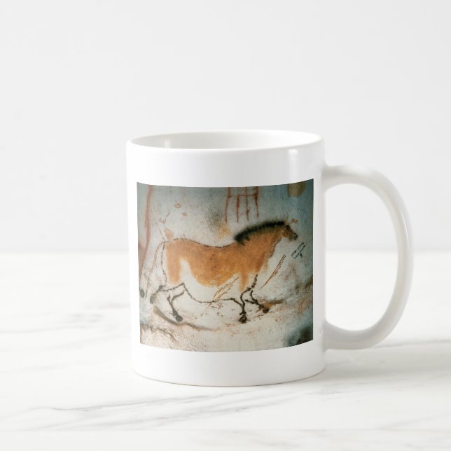 Caneca De Café Desenhos das cavernas Lascaux Francês Pré-Históric (Direita)