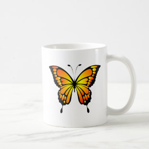 Caneca De Café Desenhos Multicoloridos de Borboleta-20286