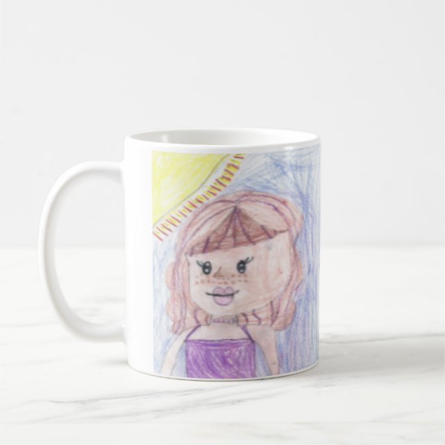 Caneca De Café Desenhos personalizados de trabalho de arte para c (Esquerda)