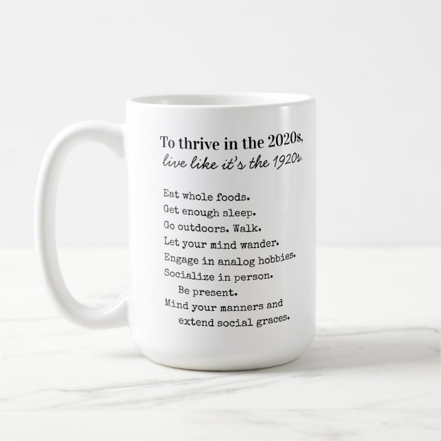 Caneca De Café Desenvolva-se em 2026 Manhã Mindfulness (Esquerda)
