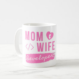 CANECA DE CAFÉ DESENVOLVEDOR DE MÃE - MÃE DESENVOLVEDORA