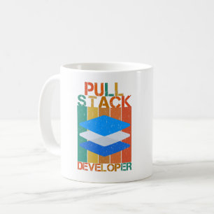 CANECA DE CAFÉ DESENVOLVEDOR DE PULL STACK - CHEIO STACK DEV