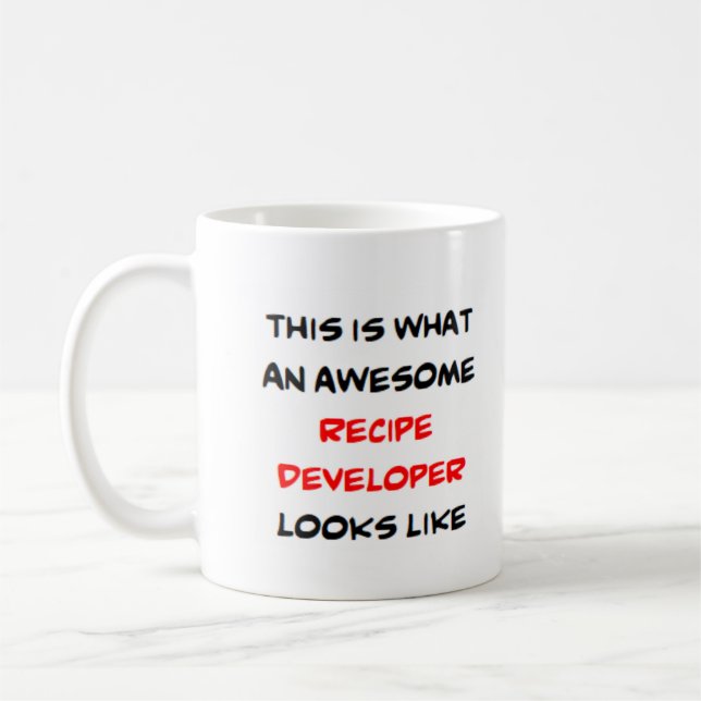 Caneca De Café desenvolvedor de receitas, incrível (Esquerda)