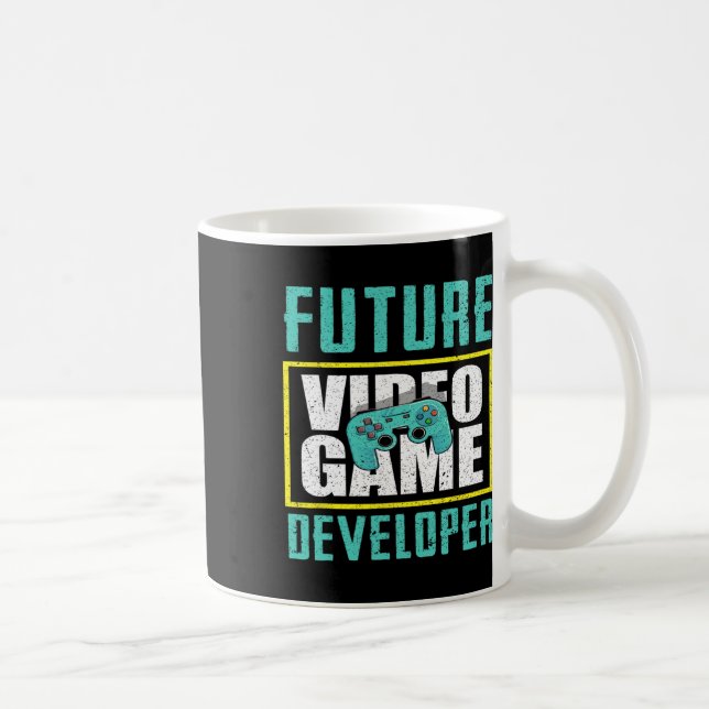 Caneca De Café Desenvolvedor de videogame futuro - Designer de jo (Direita)