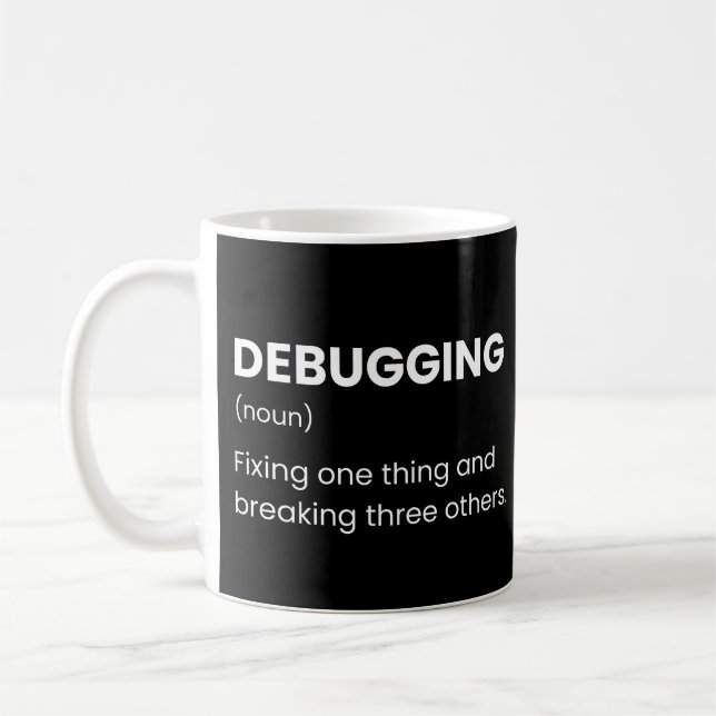 Caneca De Café Desenvolvedores E Codificadores Definição Divertid (Esquerda)