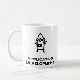 Caneca De Café Desenvolvimento de aplicativos de três olhos
