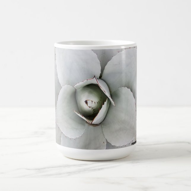 Caneca De Café Desert Agave Close Flower Collection (Fechar coleç (Centro)
