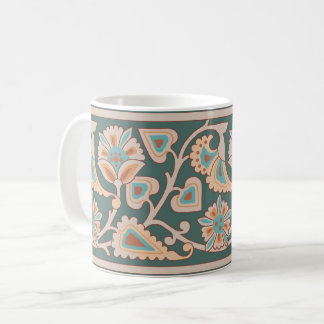 Caneca De Café Desert Art Nouveau Floral Coffee Mug
