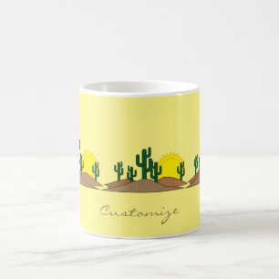 Caneca De Café Desert Cactus Sunset Thunder_Cove