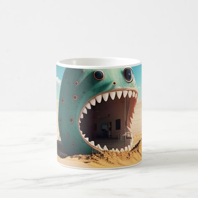 Caneca De Café Desert monster house (Centro)