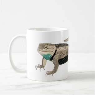 Caneca De Café Desert Spiny Lizard Art Reptile Animal Único