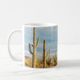 Caneca De Café Deserto com cactos de Saguaro
