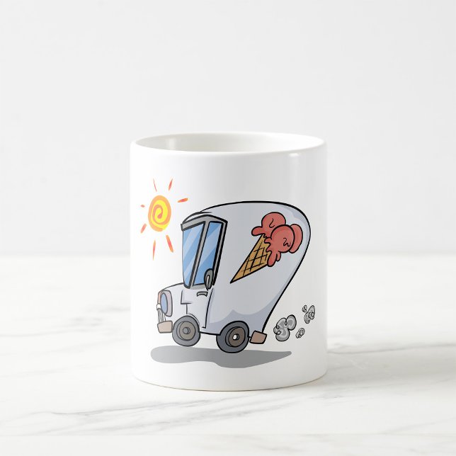 Caneca De Café Deserto De Verão De Caminhão De Sorvete De Cartogr (Criador carregado)