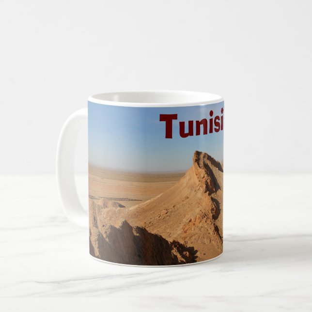 Caneca De Café Deserto do Sara, Tunísia (Frente Esquerda)