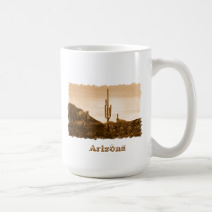 Caneca De Café deserto em sépia, Arizona