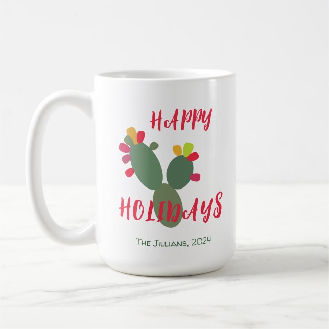 Caneca De Café deserto moderno colorido (Esquerda)