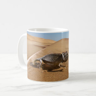 Caneca De Café Desertos   Namaqua Chameleon no Deserto