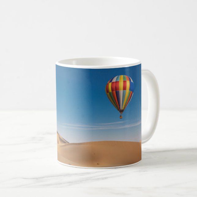 Caneca De Café Desertos | Sand Dunes no Deserto de Dubai (Frente Esquerda)