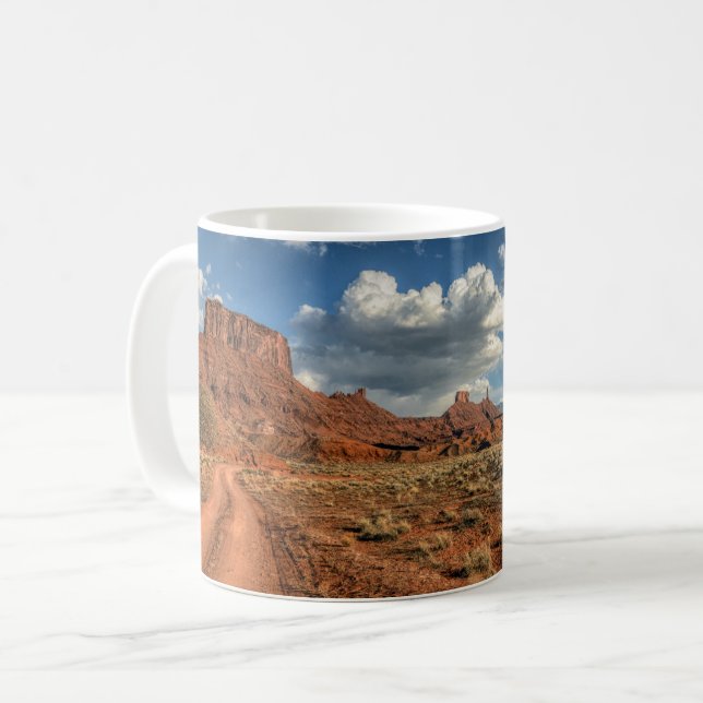 Caneca De Café Deserts | Professor Valley Near Moab, Utah (Frente Esquerda)