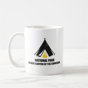 Caneca De Café Desfiladeiro Negro da Gunnison - Camisa-T do Color