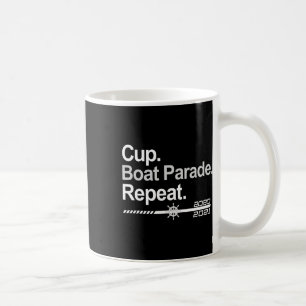 Caneca De Café Desfile de Barco da Copa Repetição Engraçado Fãs d