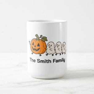 Caneca De Café Desfile de Fantasmas Fofos Personalizado Mu de Hal