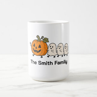 Caneca De Café Desfile de Fantasmas Fofos Personalizado Mu de Hal