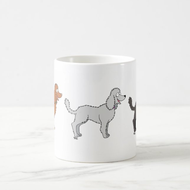 Caneca De Café Desfile de Poodles Mug (Centro)