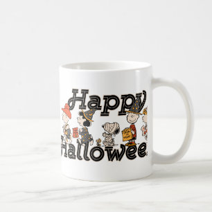 Caneca De Café Desfile Feliz Halloween do Grupo Amendoim