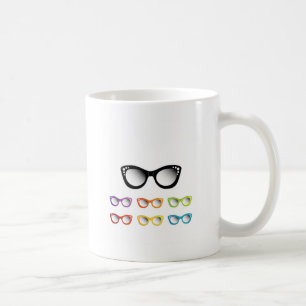 Caneca De Café Desgaste do olho do olho de gato do vintage para