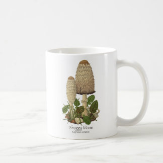 Caneca de café desgrenhado do cogumelo da juba