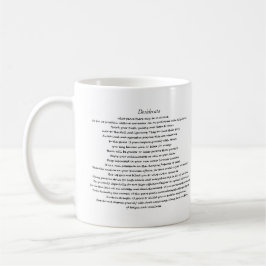 CANECA DE CAFÉ DESIDERATA PERSONALIZADO MUG