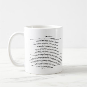 CANECA DE CAFÉ DESIDERATA PERSONALIZADO MUG