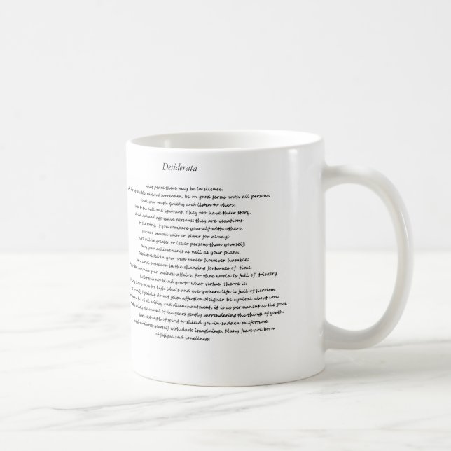 CANECA DE CAFÉ DESIDERATA PERSONALIZADO MUG (Direita)