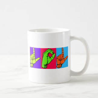 Caneca De Café Design #2 do linguagem gestual de LOL ASL