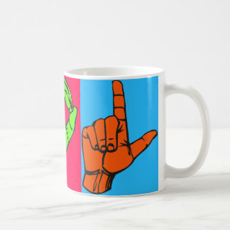 Caneca De Café Design #2 do linguagem gestual de LOL ASL
