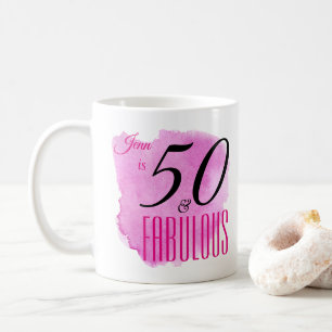 Caneca De Café Design 50 do respingo da pintura da framboesa &