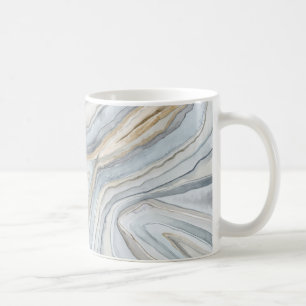 Caneca De Café Design Abstrato com Cinza