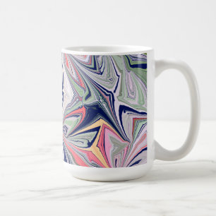 Caneca De Café Design Abstrato de Marble