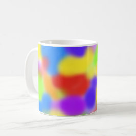 Caneca De Café Design Abstrato do Arco-Íris bonito -