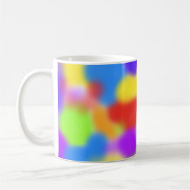 Caneca De Café Design Abstrato do Arco-Íris bonito -