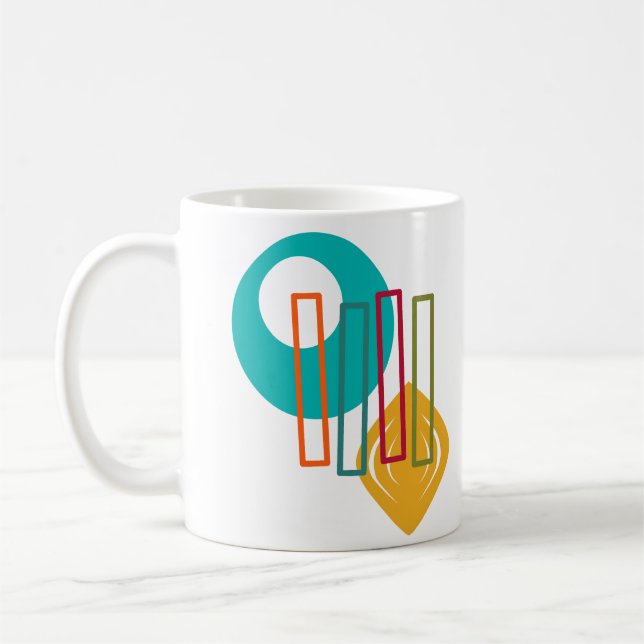 Caneca De Café Design abstrato do MCM (Esquerda)