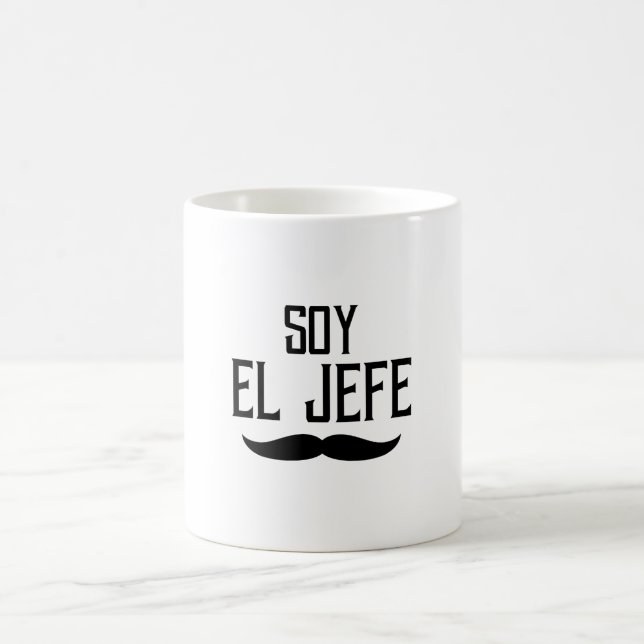 Caneca De Café Design agradável do EL Jefe da soja (Centro)