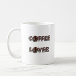 Caneca De Café Design Amante de Café com Feijão Real